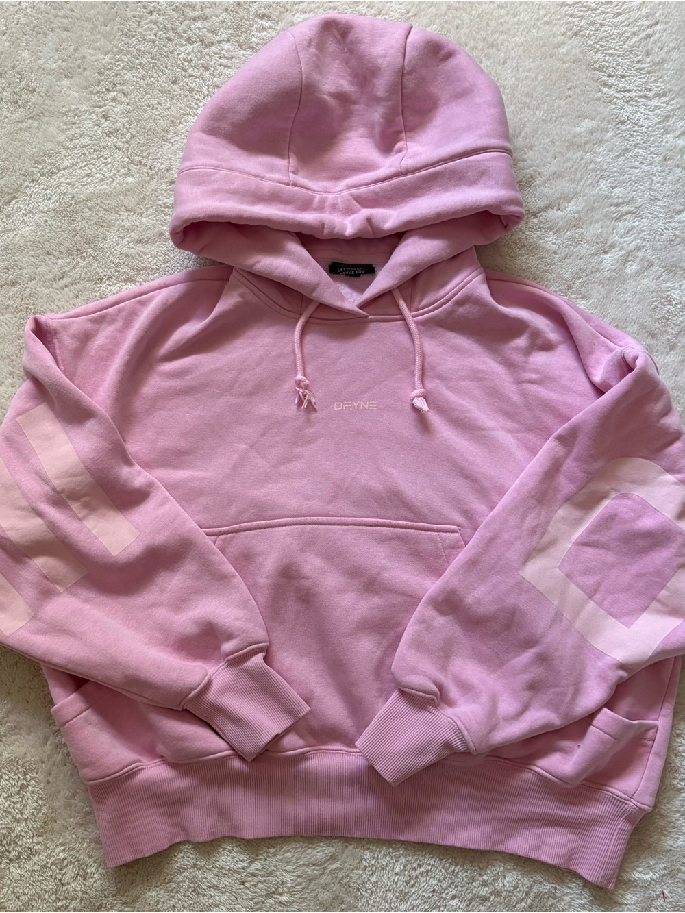 NOBO Pink Pullover Hoodie Sweatshirt
